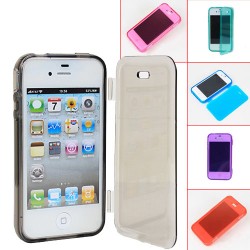 TPU Flip Cover Case for Apple iPhone 5 - Color Random
