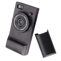 Retro Camera Style Jacket Pack Case for iPhone 5 Free Standing with Extendable Lens 5 Colors